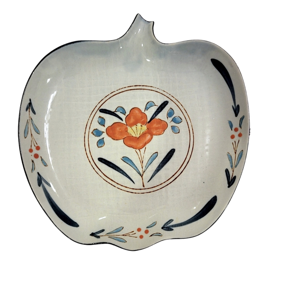 Vintage Otagiri Apple Shaped Plate